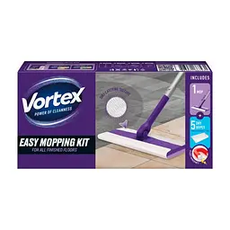 Швабра Vortex Для прибирання підлоги + Сухі серветки для підмітання 5 шт. (4823071667431)