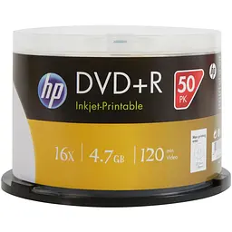 DVD-R диск 4.7GB, 16x, IJ Print, (Зі шпинделем-50шт) - мініатюра 3