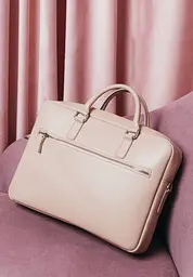 Шкіряна ділова сумка Briefcase 2.0 світло-бежевий - мініатюра 3