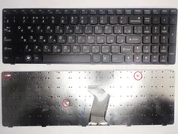 Клавіатура для ноутбуків Lenovo IdeaPad B570, B580, B590, V570, V580, Z570 RU/US