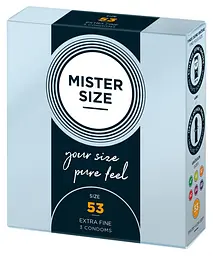 Презервативи Mister Size 53 прозорий 3 шт.