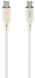 USB Кабель ХО NB-Q261 Type-C-Type-C Silicone 60W 1.0m Beige
