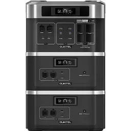 Зарядна станція Oukitel на 6144Wh: зарядна станція BP2000E PRO (2048Wh/3600W) та 2 додаткові батареї B2000 (2048Wh)