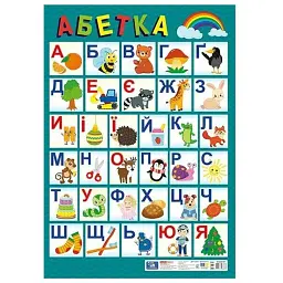 Плакат. Український алфавіт (друкований) Оновлений -