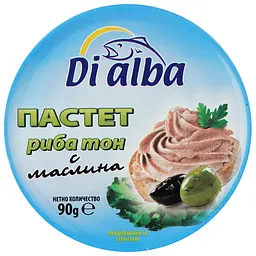 Паштет Di alba Пикантный с тунцом 90 г (904800)