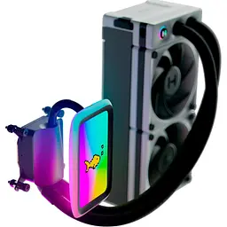 СВО Hyte THICC Q60 RGB 5'' LCD FAN-HYTE-Q60-BW Black/White (FAN-HYTE-Q60-BW) - мініатюра 2