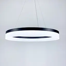 Сучасна LED люстра у чорному каркасі | Арт. M 2702 BK | Line F - мініатюра 5