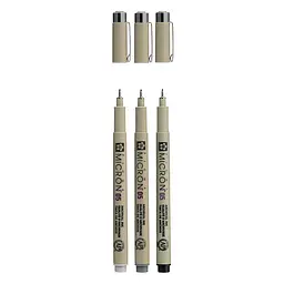 Набір лінерів Pigma Micron 05 BASIC 3 кольори Sakura - мініатюра 3