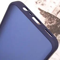 Чохол TPU+PC Lyon Frosted для Motorola Edge 50 Fusion / G85 Navy Blue - мініатюра 6