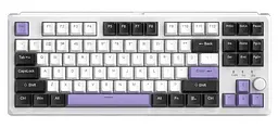 Клавіатура MageGee SKY 87 RGB Ivory White Switch Wireless (6971969728486-UA) Ice Purple (G-000003959) - мініатюра 2