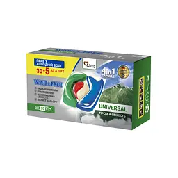 Капсули для прання Wash&Free Universal Гірська свіжість 35 шт. (4262396144430) - мініатюра 2