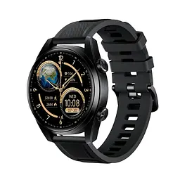 Смарт-годинник LEMFO WS-11 силіконовий ремінець Black Black (16349)