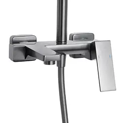 Душова система універсальна Qtap Gemini Gunmetal Black PVD з виливом QTGEM111GMB45688 - мініатюра 3