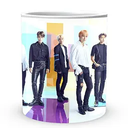 Кухоль GeekLand Bangtan Boys Геометричний фон BTS CP 04.470.245 330 мл білий - мініатюра 2