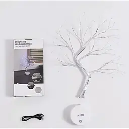 Настільна лампа XPRO NNG-06 LED Дерево сріблястий кристал (44898-NNG-06_322) - мініатюра 2