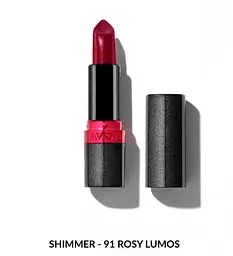 Зволожувальна мерехтлива губна помада Avon "Ультра", 91 Сяюча троянда/Rosy Lumas, 3,6 г - мініатюра 1