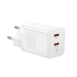 Блок зарядний пристрій Baseus GaN5 Pro Wall charger 2 Type-C 40 W (CCGP180102) білий - мініатюра 6