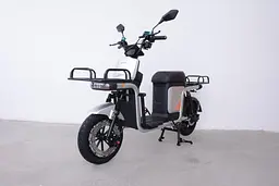 Електроскутер Вантажний з двома великими багажниками Crosser SUPER MAX 1200W | 60V30AH Li-Fe | USB зарядка Сірий  - мініатюра 6