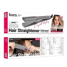 Плойка для укладання волосся HOCO Wide board hair straightener with digital display HP42 |6 levels temperature| - мініатюра 2