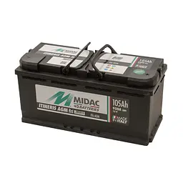 Акумулятор 6СТ-105 Ah MIDAC ITINERIS START STOP AGM, 12V, 105Ah, R EN950А - мініатюра 3