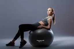 М'яч для фітнесу (фітбол) Power System PS-4011 Ø55 cm PRO Gymball Black (4011BK-0) - мініатюра 9