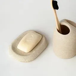 Підставка для зубних щіток МВМ My Home Boston BA-03 бежева (BA-03 BEIGE) - мініатюра 4