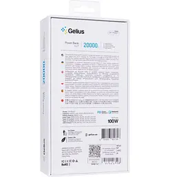Портативне зарядне - зовнішній АКБ Gelius GT GP-PB307 20000mAh 100W QC PD чорний - мініатюра 8