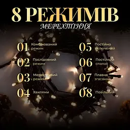 Гірлянда-нитка GarlandoPro 180 LED довжина 16 м, жовтий (M400LEDY) - мініатюра 3