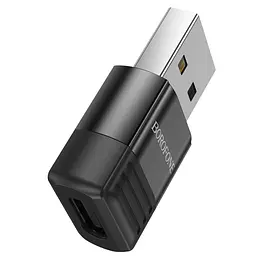 Адаптер перехідник Borofone BV18 USB to Type-C F чорний - мініатюра 5