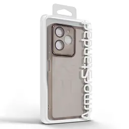 Защитный чехол для Realme Note 70 4G, Shade, черный, TPU+PC, матовый, защита всего корпуса, панель-накладка, противоударный, с высокими бортами, амортизирует удары при падениях, ArmorStandart (ARM88826) - мініатюра 3