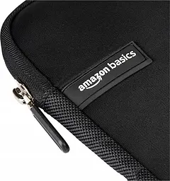 Чохол неопрену для ноутбука 17 дюймів Amazon Basics чорний - мініатюра 5