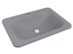 Умивальник Miraggio California mirastone gray Сірий 0000387