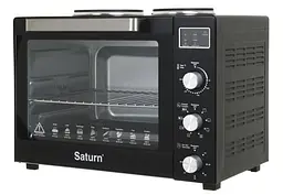 Духовка SATURN ST-EC3306 (чорна,конвекція,гриль,2 бліна,60л) - мініатюра 5