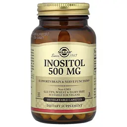 Инозитол (B-8) Inositol 500 mg 100 капсул Solgar vit0005898