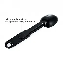 Електронна мірна ложка ваги кухонна 0.1 гр хв 500 гр чорна DIGITAL SPOON SCALE - мініатюра 4