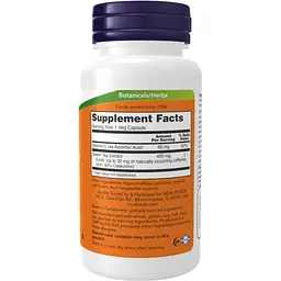 Екстракт зеленого чаю Now Foods Green Tea Extract 400 мг 100 капсул - мініатюра 2