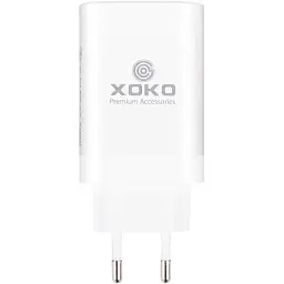 Зарядное устройство для XoKo 2xUSB-C PD65W + 1xUSB QC3.0 GaN white (XK-QC-630) - миниатюра 2