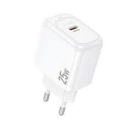 Сітчастий зарядний пристрій HOCO CS53A Surplus single port PD25W charger білий