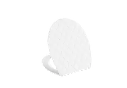 Сидіння - кришка для унітазу Fabrika LEATHER LINE OVAL soft close поліпропілен (FK-P4044) - мініатюра 4