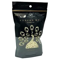 Гарячий плівковий віск у гранулах Global Fashion Korean Milk 1000 г віск для депіляції обличчя та тіла