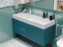 Умивальник Miraggio VIOLA 1200 L (0002660) Miramarble, Глянцевий, Накладний/Підвісний/Врізний, Білий - мініатюра 7