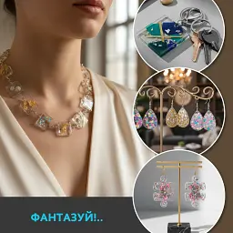 Набір для виготовлення прикрас з епоксидної смоли Alexes - UV смола, LED лампа, блискітки 48 кольорів - мініатюра 8
