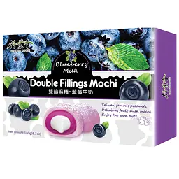 Японські моті Bamboo House Double Fillings Mochi Blueberry Milk 180г - мініатюра 5
