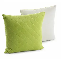 Двостороння декоративна подушка Руно Velour Olive Green ромб 40х40 см оливкова - мініатюра 3