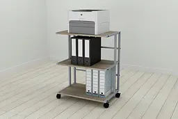 Етажерка на коліщатках Ferrum-decor Каміло 75x40x60 метал Сірий ДСП Дуб Сонома Трюфель 16мм (FRD-102551) - мініатюра 5