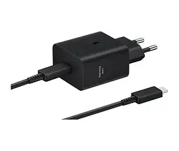 Зарядний пристрій Samsung 45 W (EP-T4511XBEGEU) комплект з кабелем C C чорний