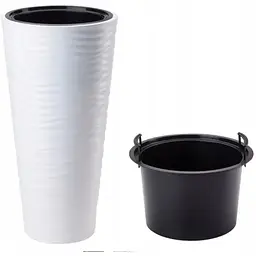 Горщик для квітів Form-Plastic Sahara slim-30 25 л білий (2723-011)