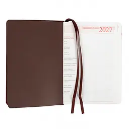 Щоденник діловий Leo Planner 2027 Case інтегральний А5 368 сторінок коричневий (252744) - мініатюра 5