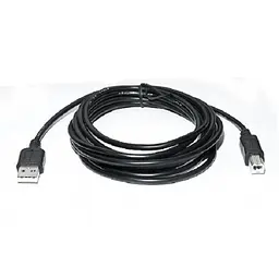 Кабель для принтера USB 2.0 AM/BM 2.0m Pro black REAL-EL (EL123500026) - мініатюра 2