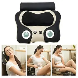 Масажна роликова подушка XPRO Massage Pillow 8802-003 коричнева (MER-15182_741) - мініатюра 6